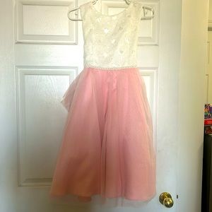 Young Girl Pink Easter Dress